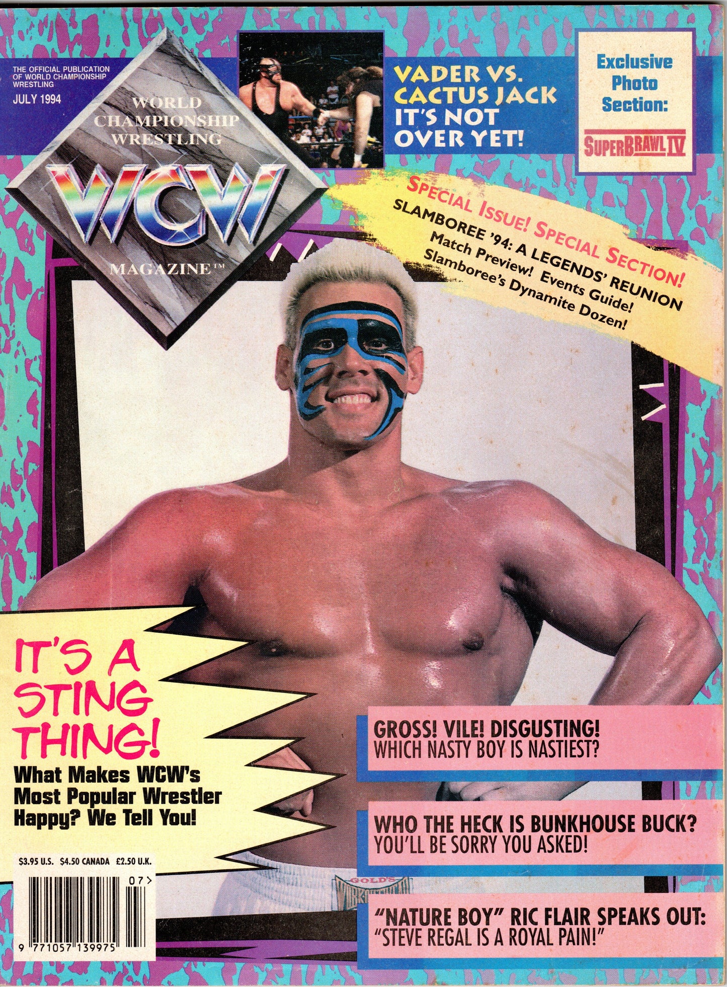 WCW Wrestling Magazine July 1994