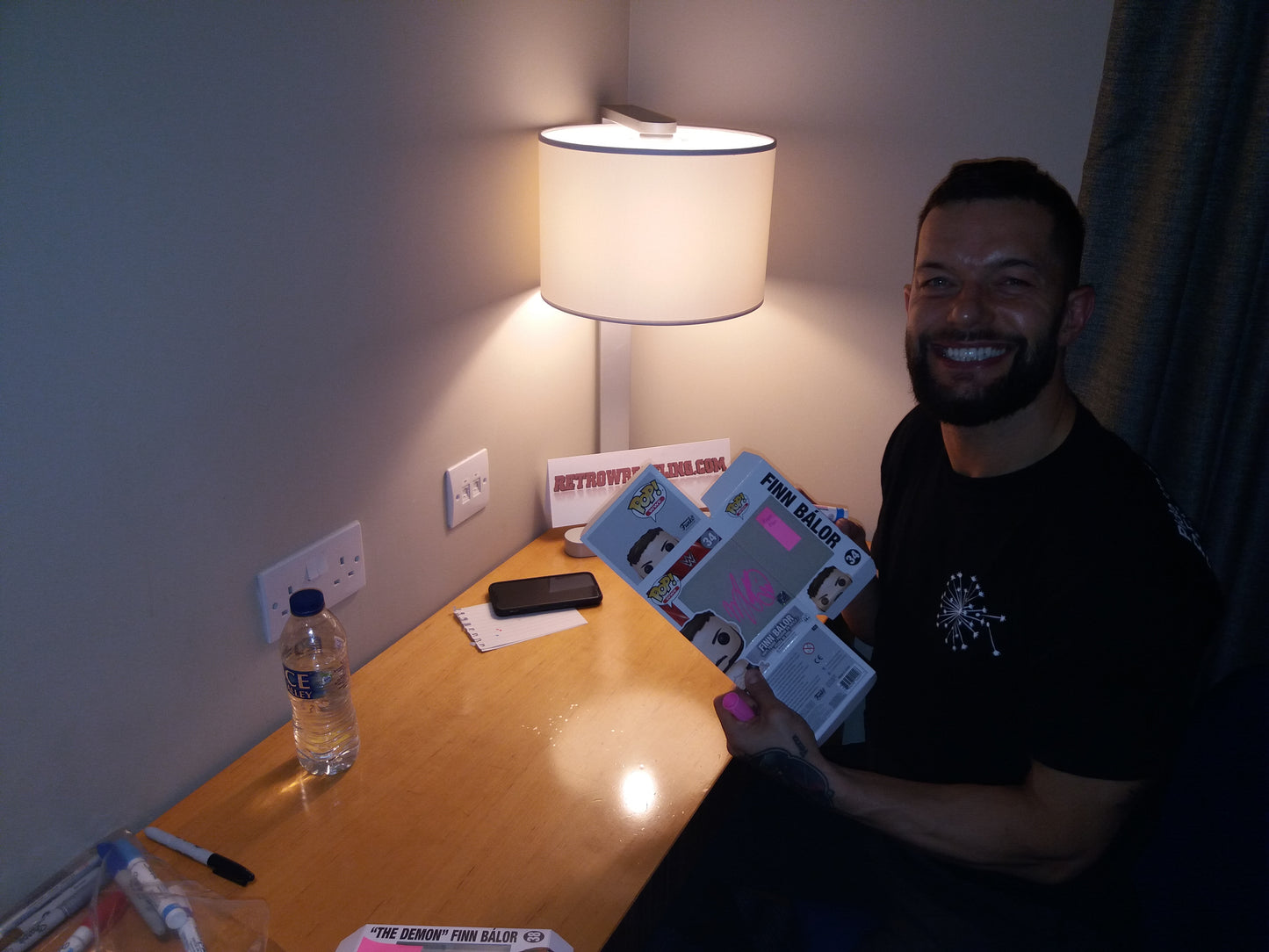 Amazon Exclusive Finn Balor Signed Funko WWE Wrestling Pop! Vinyl Figure