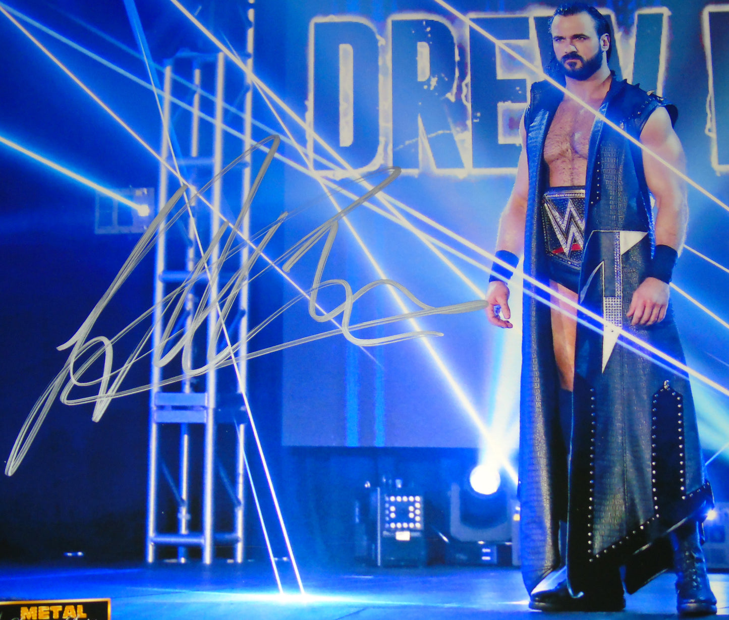 Drew McIntyre WWE Shop Exclusive Metal Signature Series 11"x14" Poster LTD EDITION #44 of 50