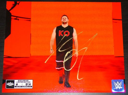 Kevin Owens Signed WWE Wrestlemania #1 of 34 Promo Photo