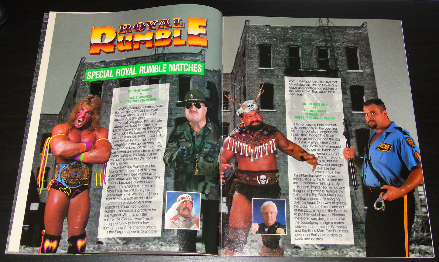 WWF ROYAL RUMBLE 1991 SOUVENIR EDITION PROGRAM