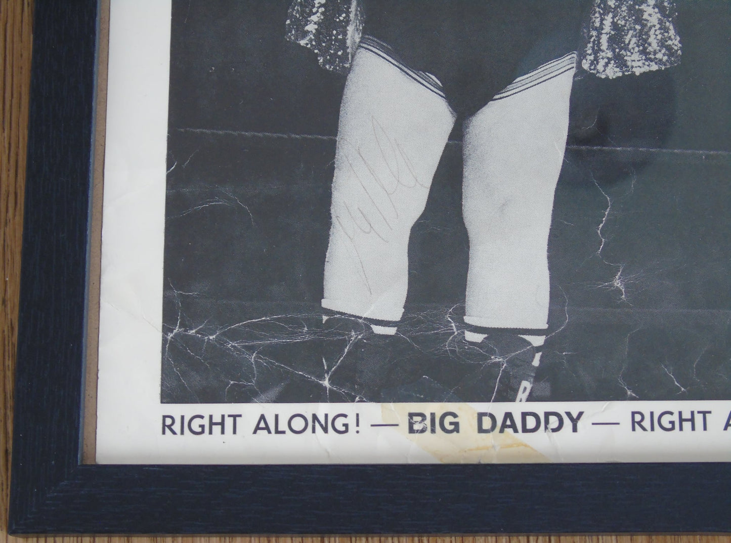 British UK Wrestling Big Daddy Signed Photo & Poster Set