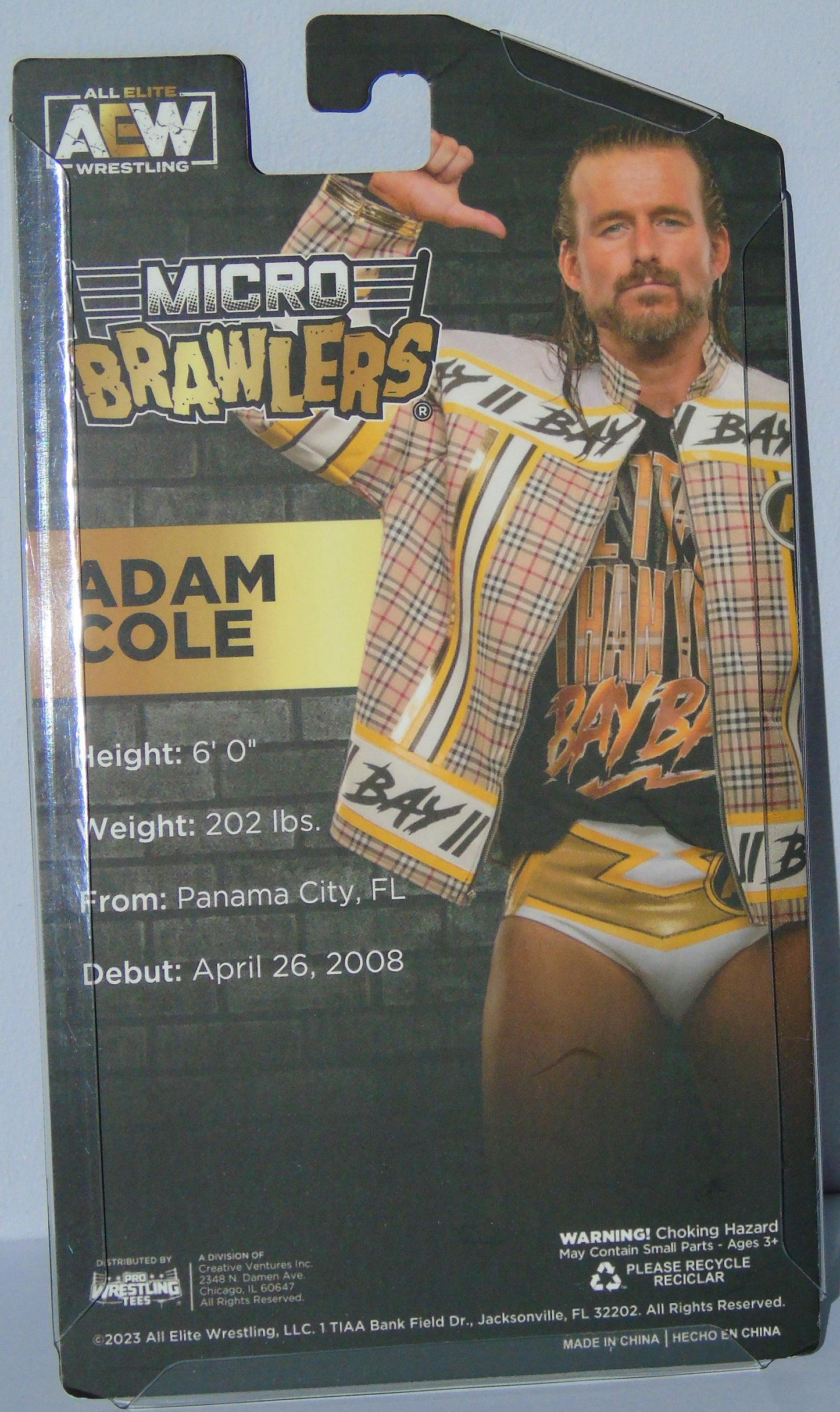 ADAM COLE CHASE LIMITED EDITION AEW MICRO BRAWLERS FIGURE