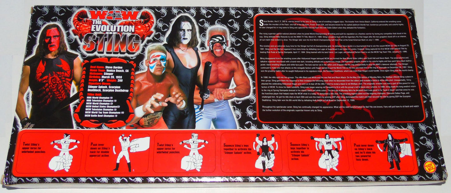 WCW The Evolution of Sting Action Figure Set
