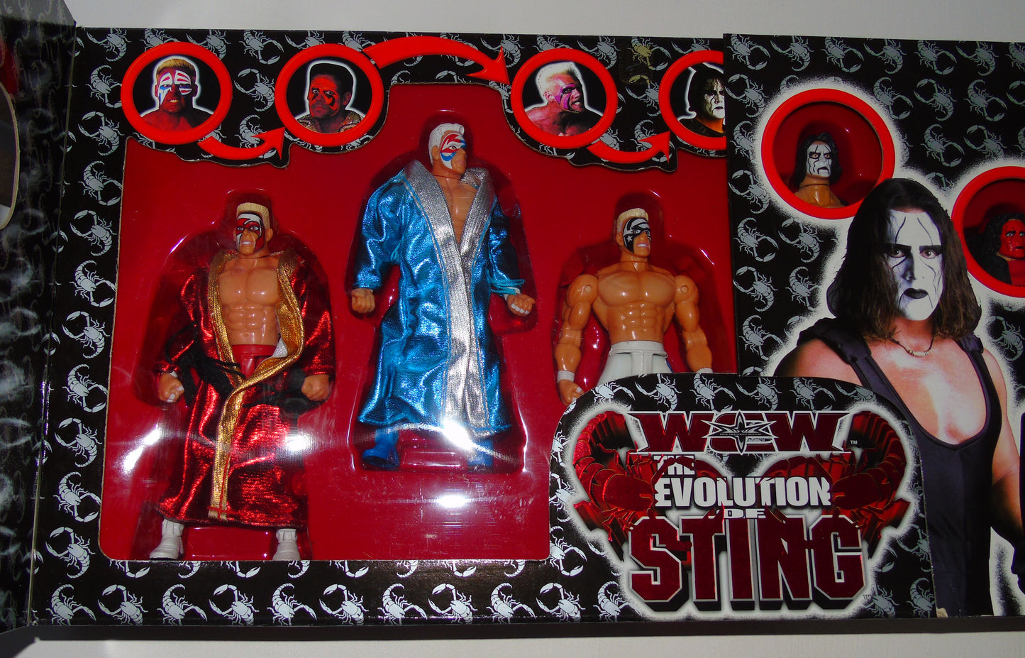 WCW The Evolution of Sting Action Figure Set