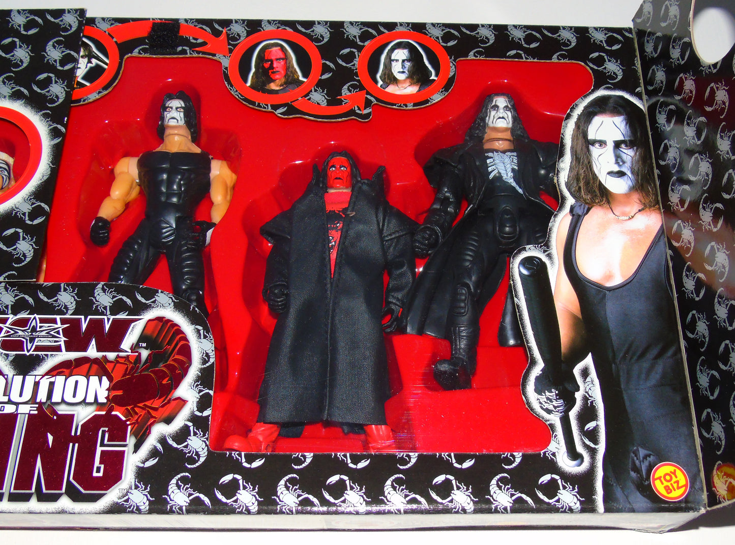 WCW The Evolution of Sting Action Figure Set