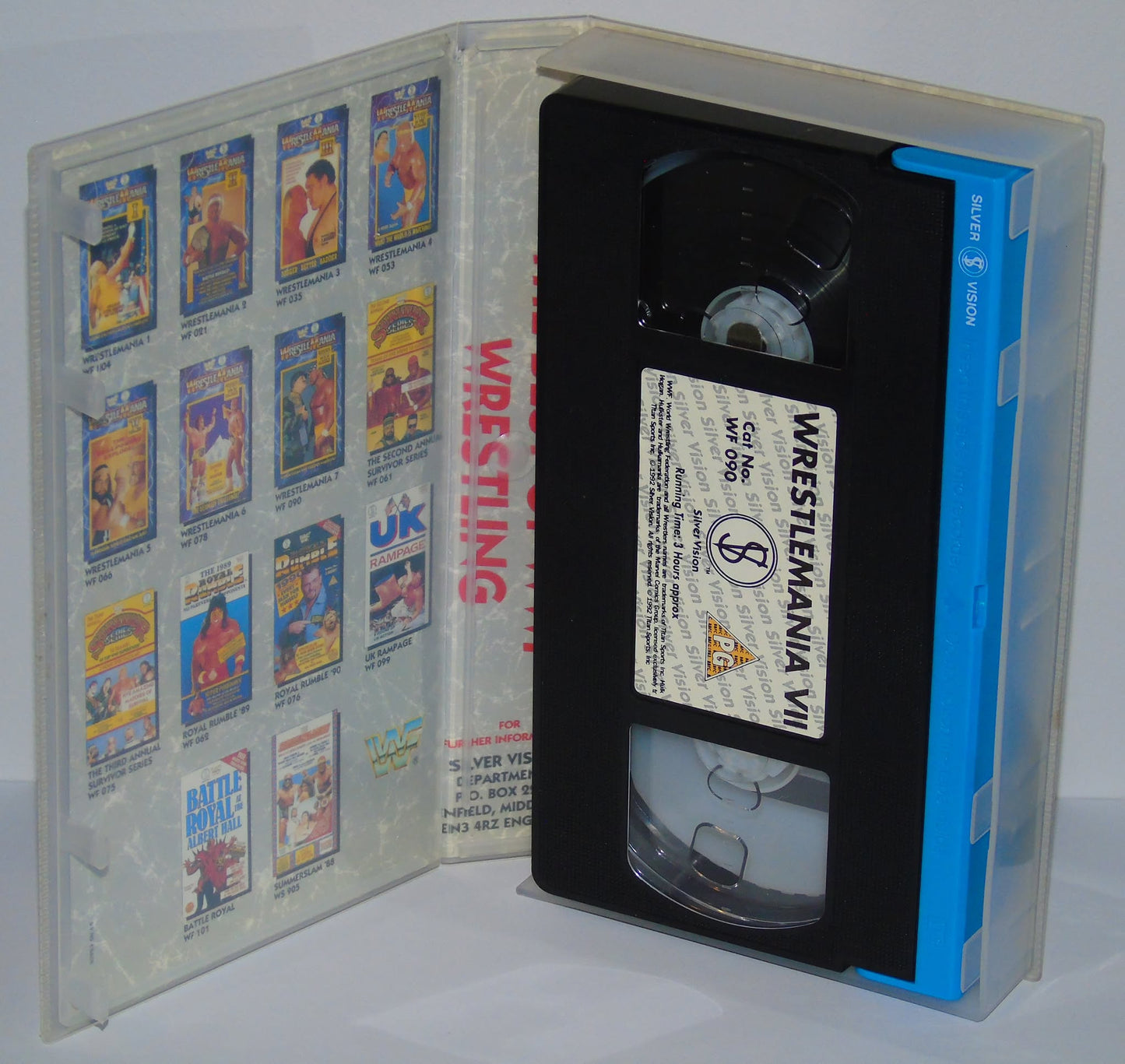 BRITISH BULLDOG SIGNED WWF WMVII SILVER VISION VHS CASSETTE TAPE