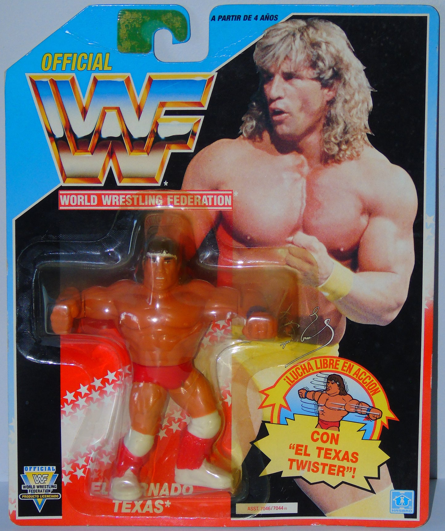 WWF HASBRO TEXAS TORNADO KERRY VON ERICH CARDED FIGURE