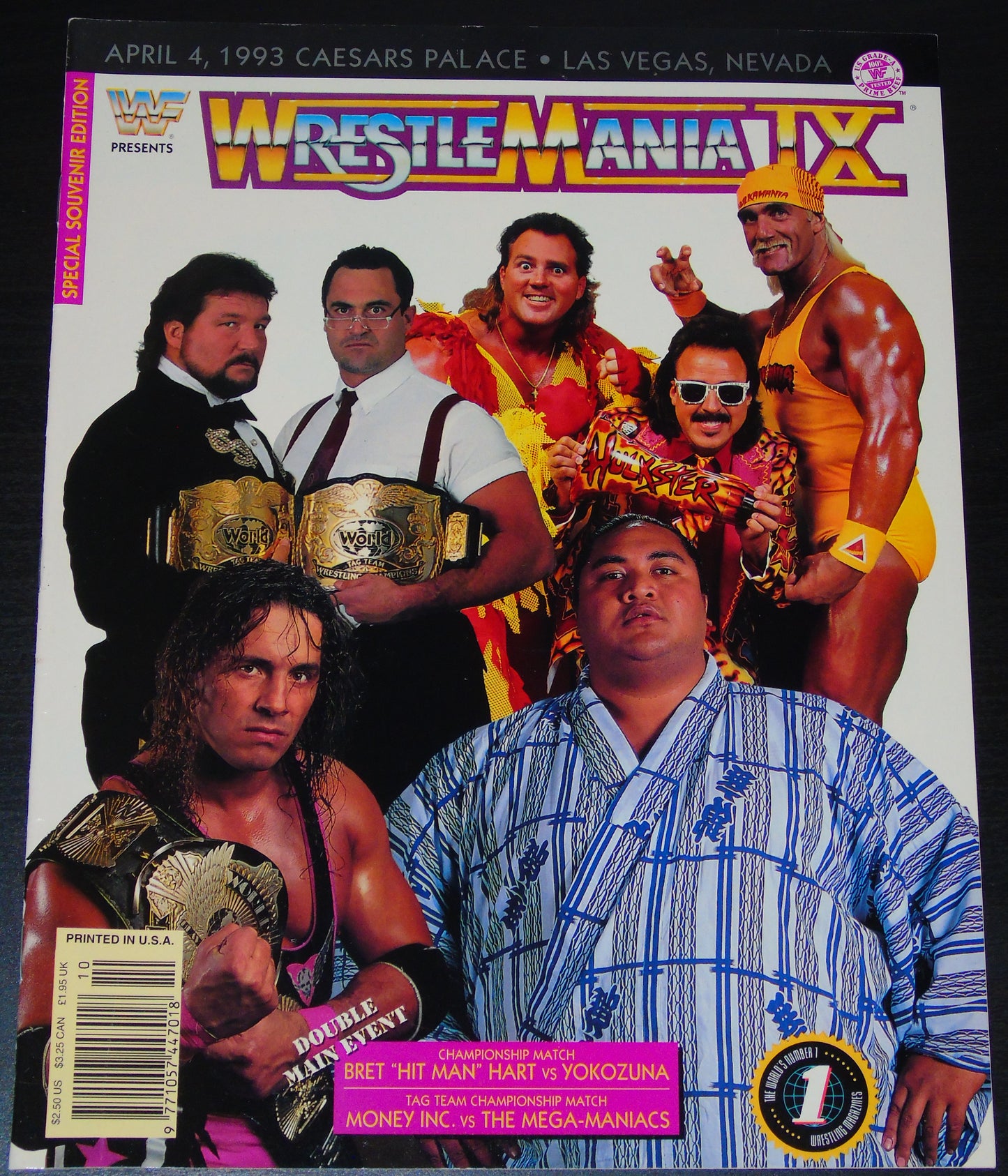 WWF WRESTLEMANIA IX CAESARS PALACE LAS VEGAS SOUVENIR EDITION PROGRAM