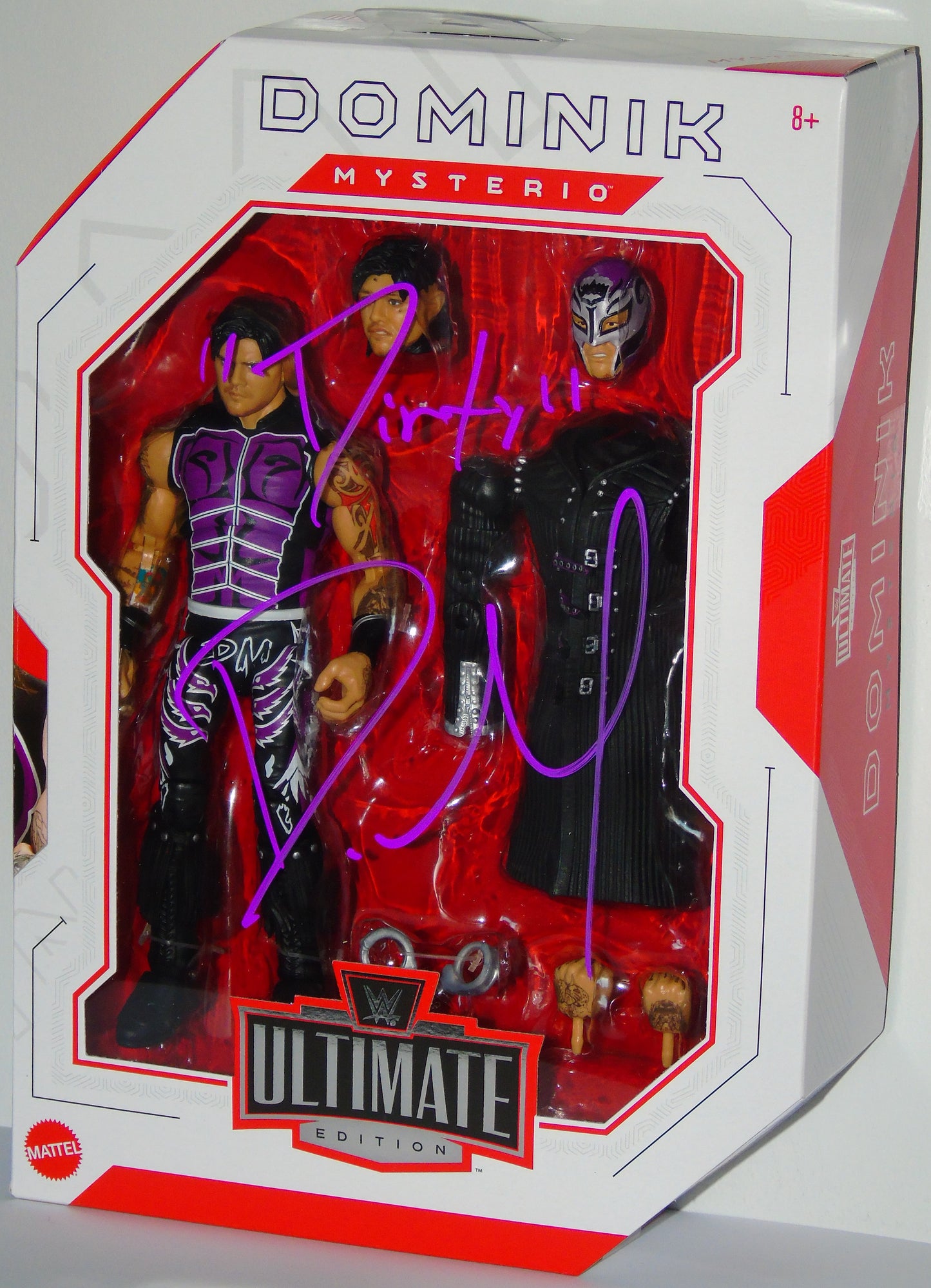 DIRTY DOMINIK MYSTERIO SIGNED WWE MATTEL ULTIMATE EDITION FIGURE