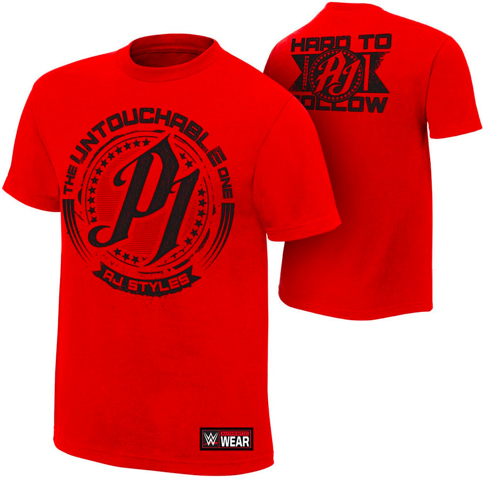 AJ Styles WWE The Untouchable One P1 XL Adults Size T-Shirt