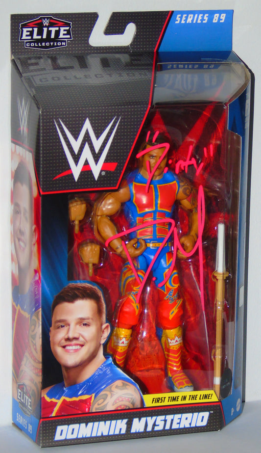 Dominik Mysterio Signed Mattel WWE Wrestling Elite Series 89 Figure