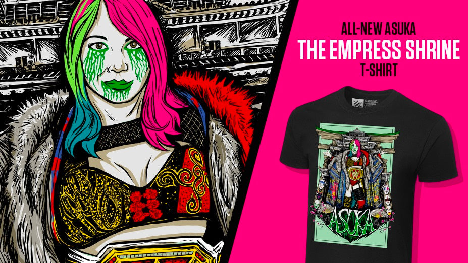 Asuka WWE The Empress Shrine Medium Adults Size T-Shirt