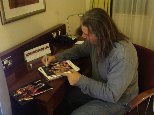 Hart Foundation Signed WWF Wrestling Photo
