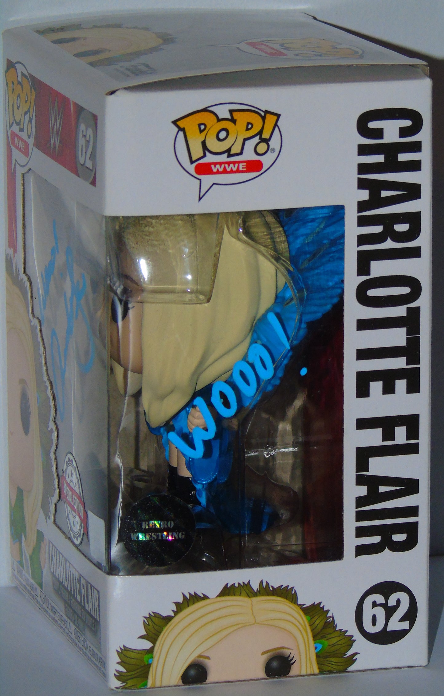 Charlotte Flair Signed Funko WWE Wrestling Pop! Vinyl Figure Special Edition