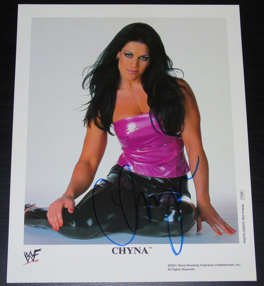 Chyna Signed WWF Wrestling Promo Photo