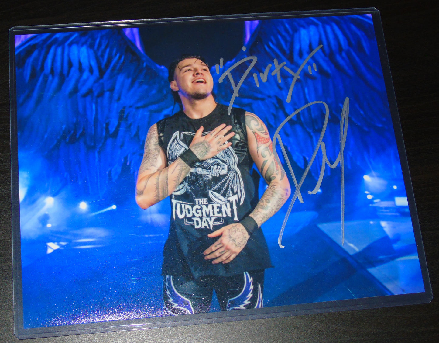 DIRTY DOM MYSTERIO SIGNED WWE WRESTLING 8"x10" PHOTO