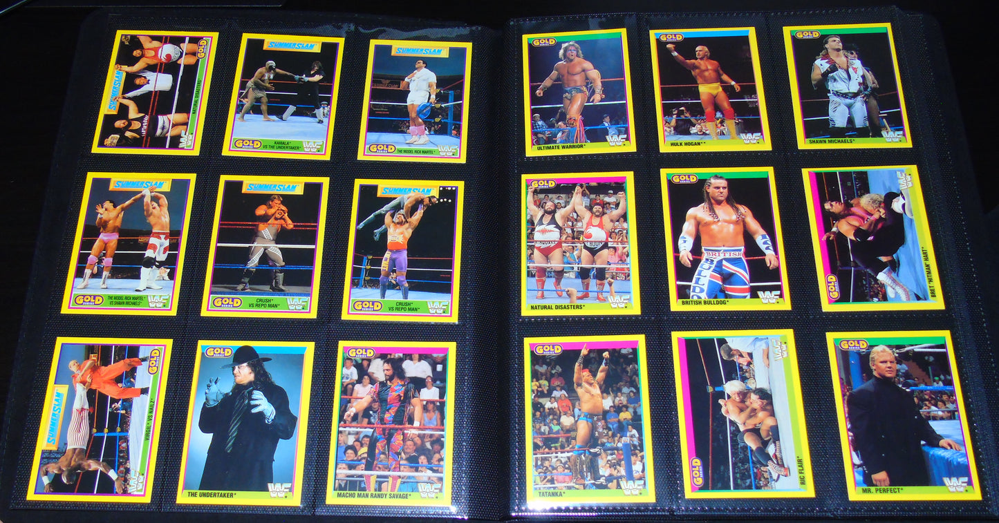WWF WRESTLING SUMMERSLAM PART 2 MERLIN GOLD SERIES 1992 TRADING CARD COMPLETE SET