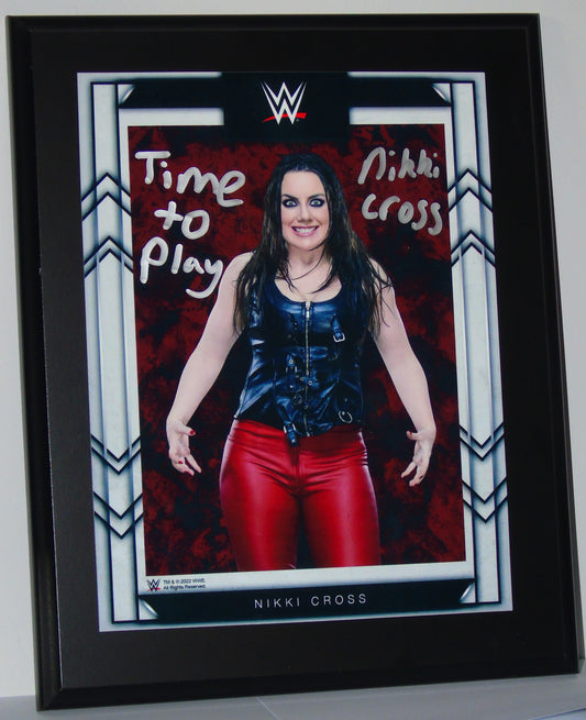Nikki Cross WWE Wrestling Signed Plaque