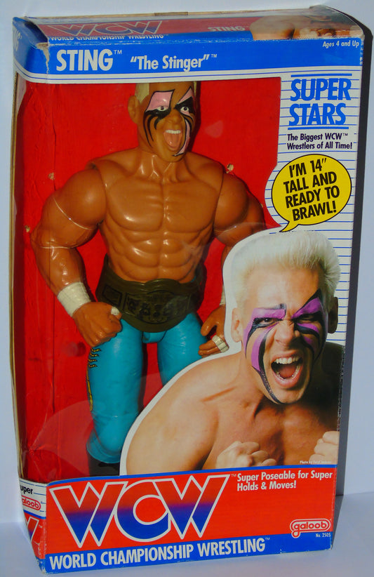 Sting WCW Galoob 14" Boxed Wrestling Figure