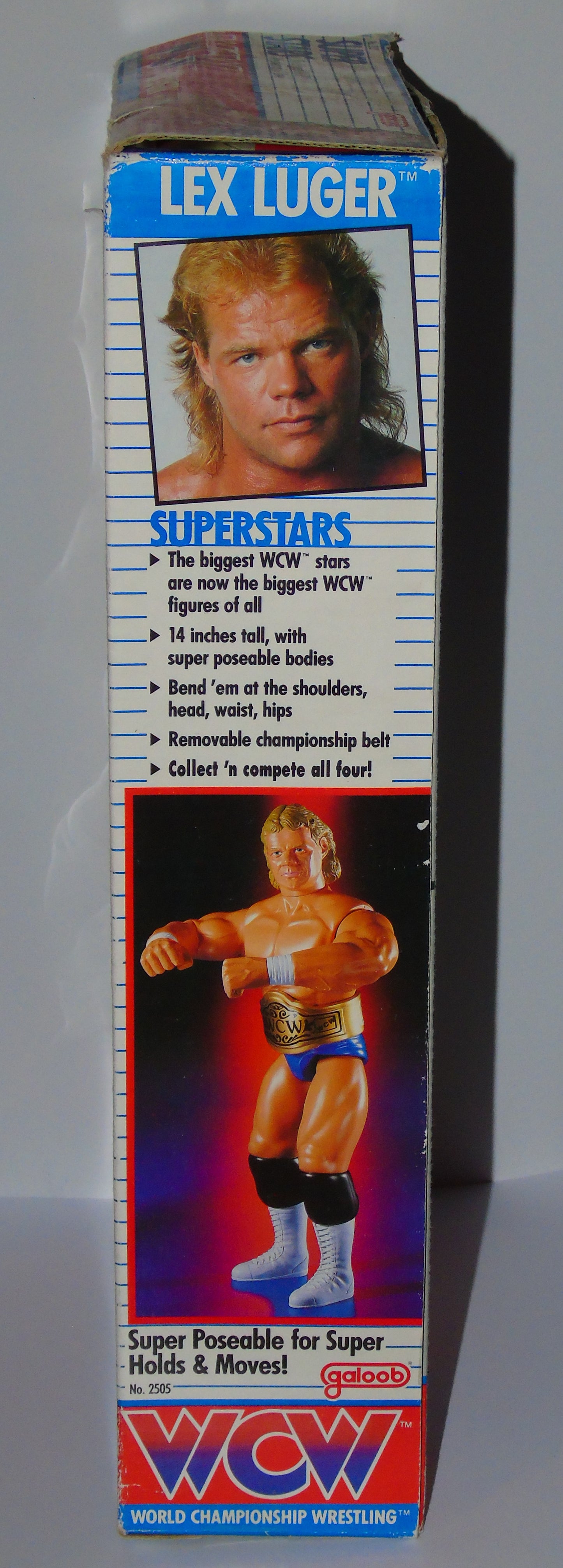 The Total Package Lex Luger WCW Galoob 14" Boxed Wrestling Figure