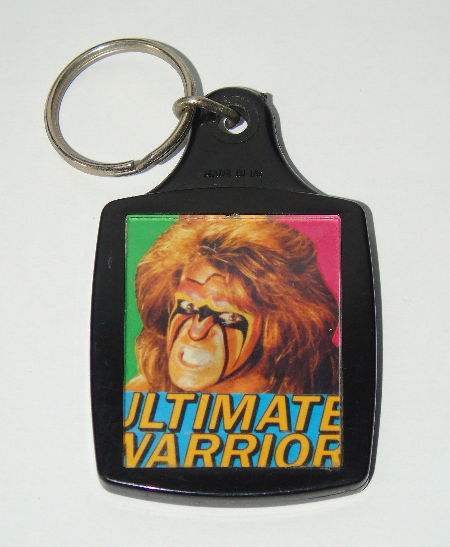 WWF WWE Wrestling The Ultimate Warrior Mini Back Pack Keyring