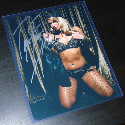 TIMELESS TONI STORM SIGNED AEW WRESTLING PHOTO - RRP £34.99