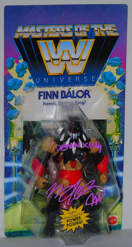The Demon King Finn Balor Mattel WWE MOTU Masters Of The Universe Signed Figure