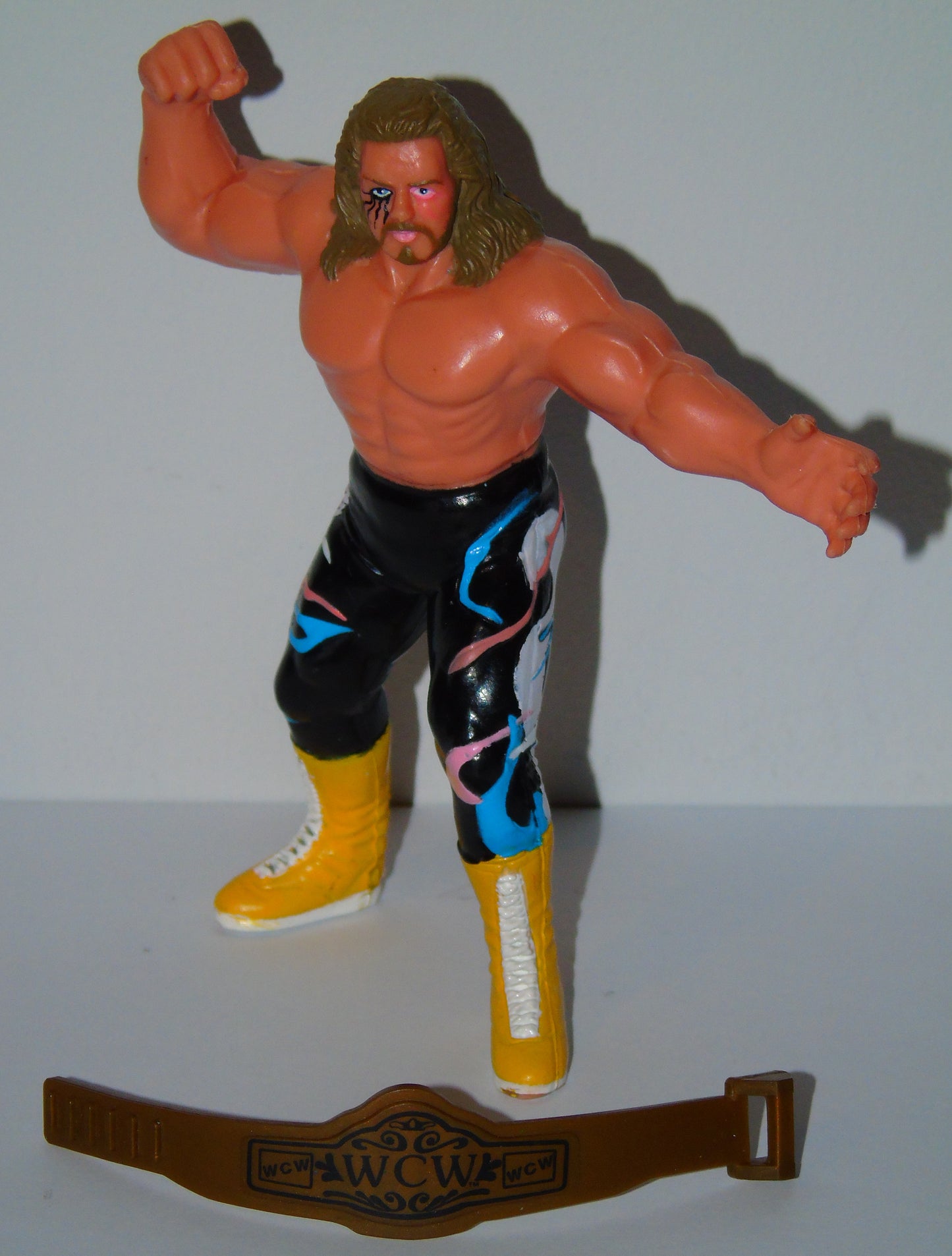 The Fabulous Freebirds Michael PS Hayes WCW Galoob Wrestling Figure with Belt