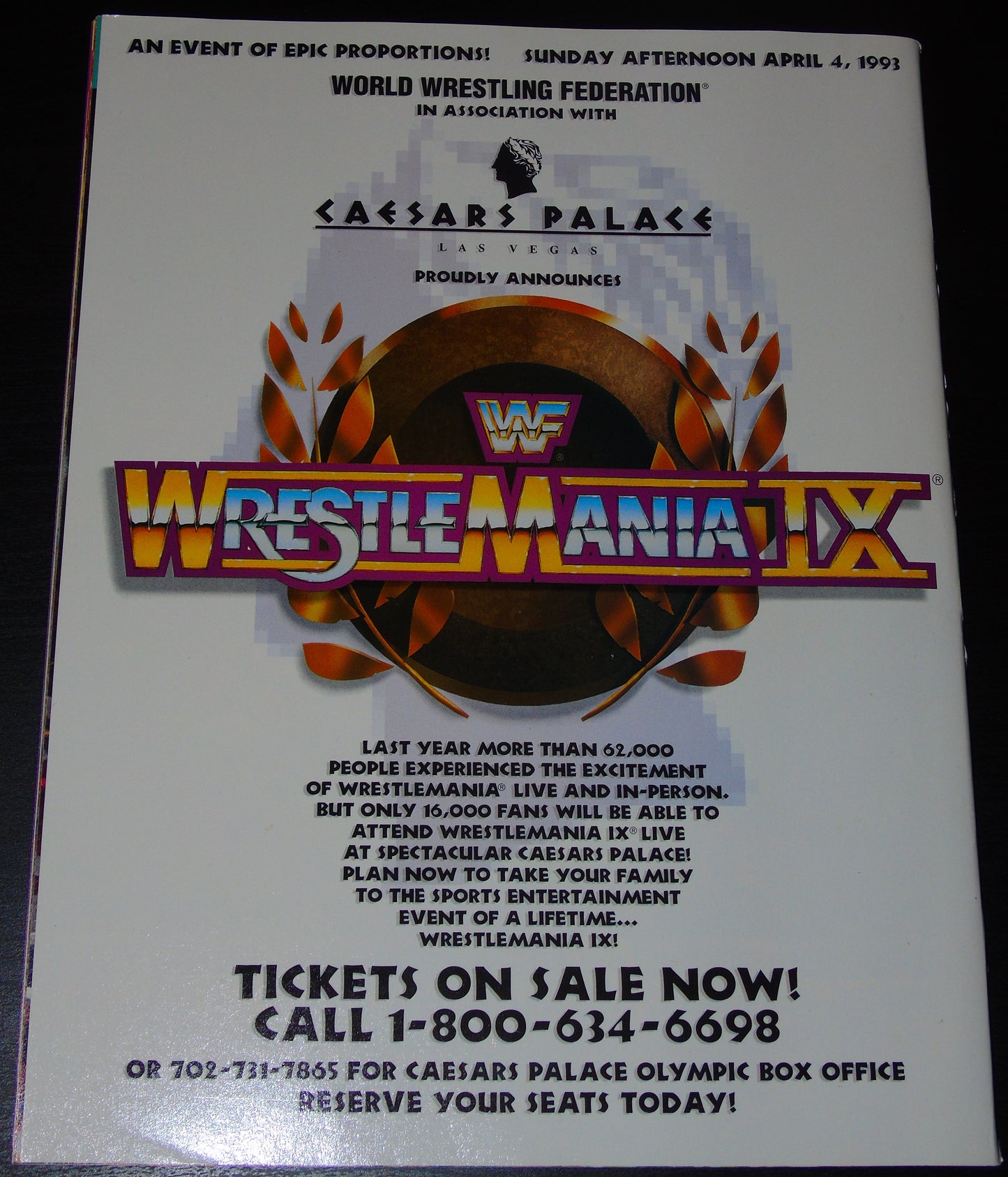 WWF Magazine March 1993