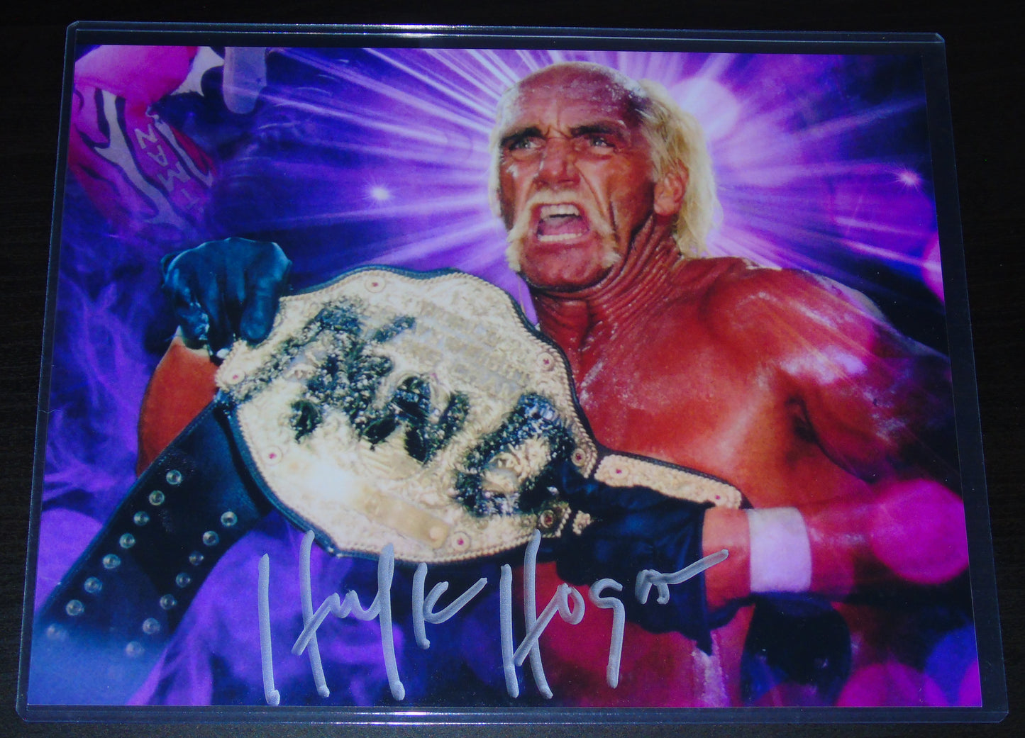 HOLLYWOOD HULK HOGAN SIGNED WCW nWo WRESTLING 8"x10" PHOTO #1 of 10 LTD ED - RRP £149.99