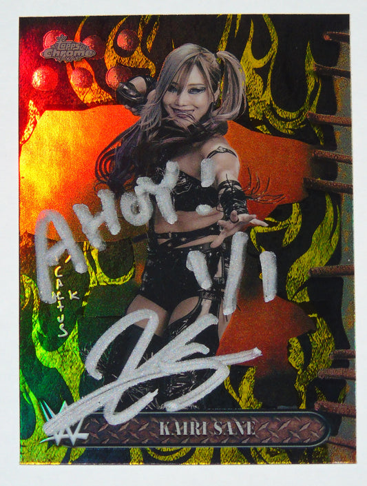 Kairi Sane Signed WWE Topps Cactus Jack Series Trading Card