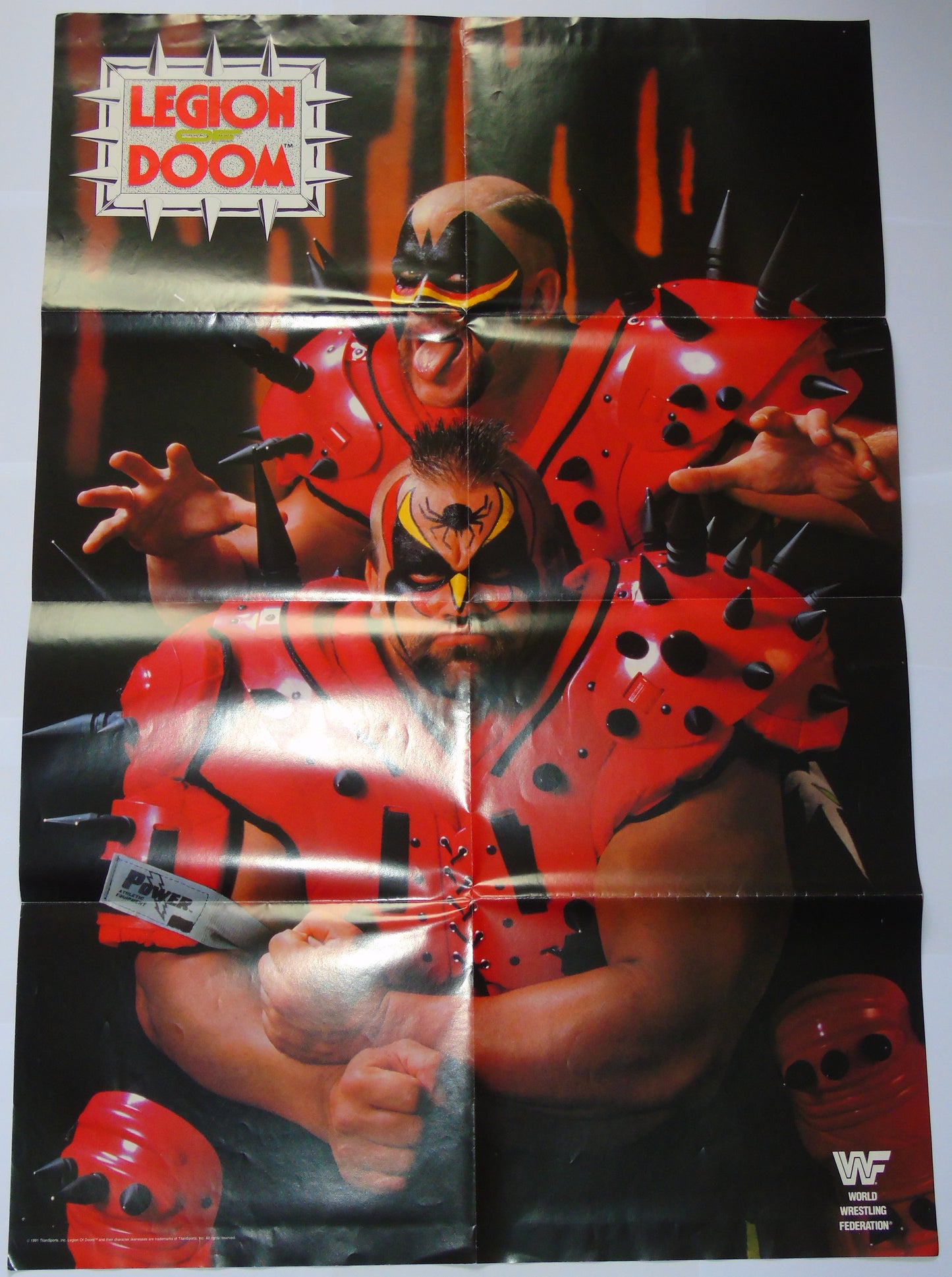 WWF Wrestling 1991 UK Sporting Superstars Publication with Double Poster Special