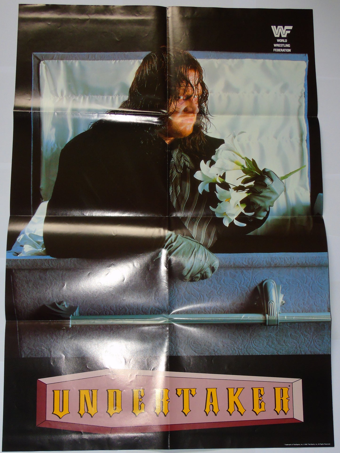 WWF Wrestling 1992 UK Sporting Superstars Publication with Double Poster Special