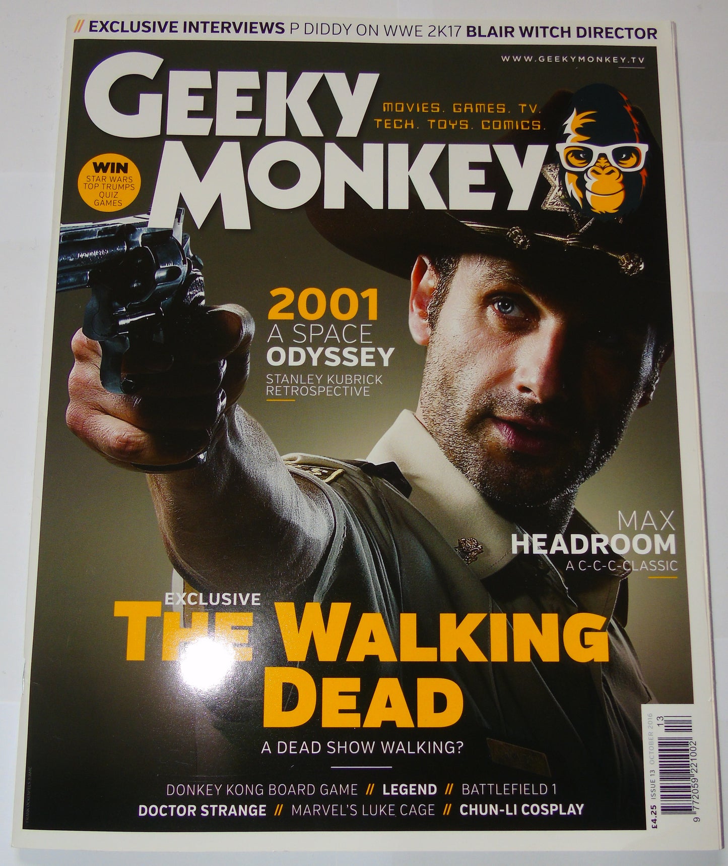 Geeky Monkey Magazine Issue 13 October 2016 WWE 2K17 Goldberg Cover
