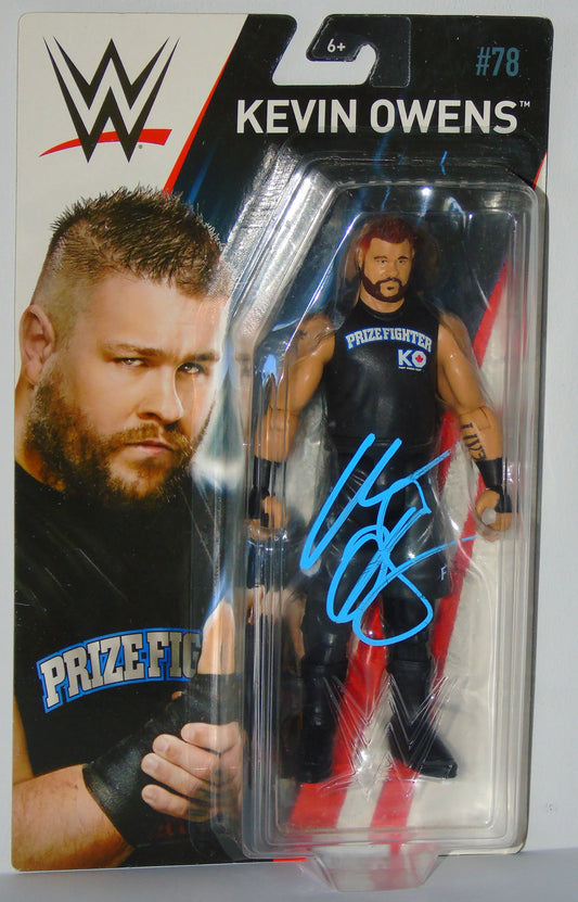 Kevin Owens Signed WWE Mattel Basic Series 78 Figure