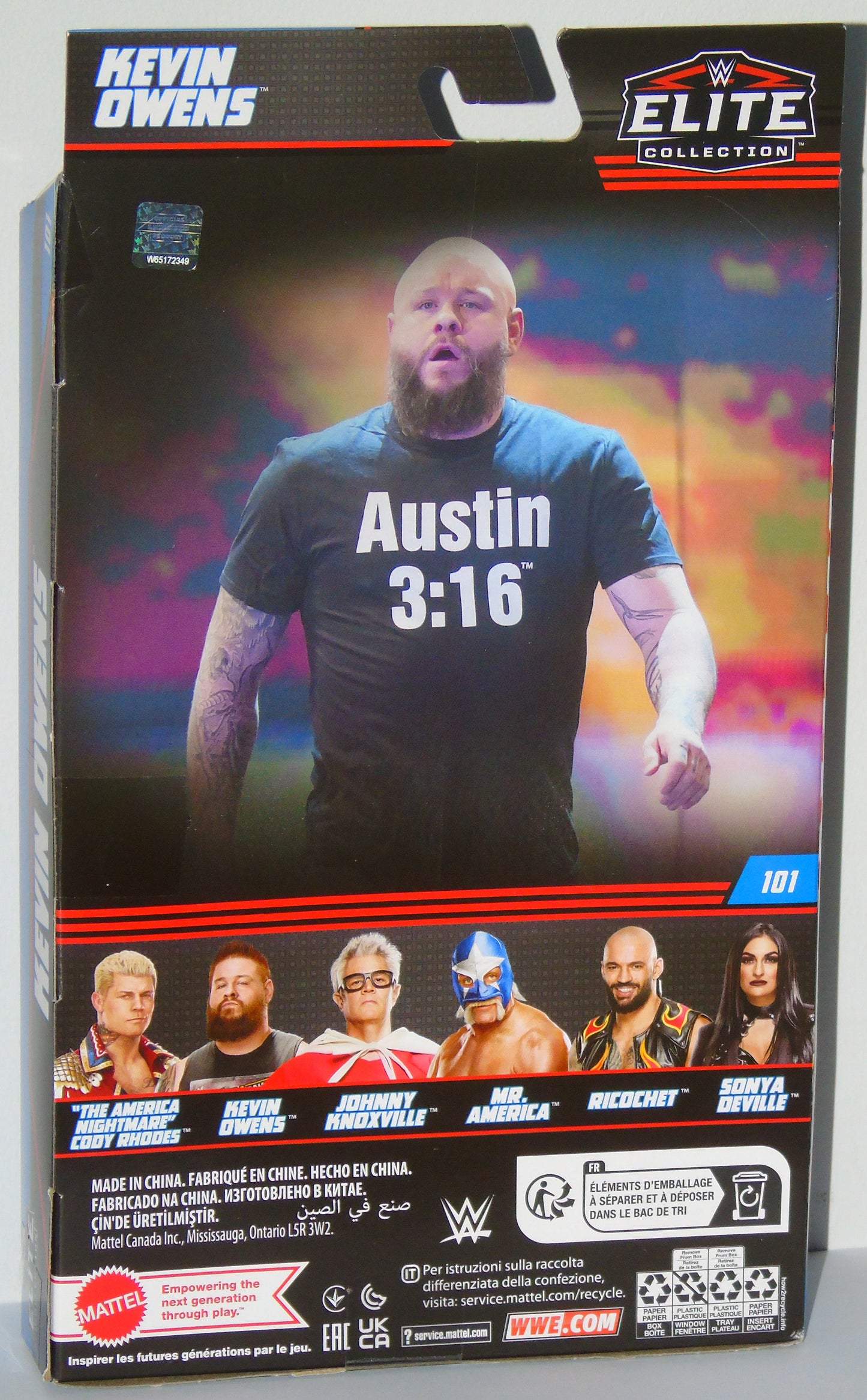 Kevin Owens WWE Mattel Elite Series 101 Figure