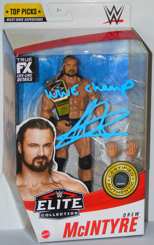 DREW McINTYRE SIGNED WWE WRESTLING MATTEL ELITE TOP PICKS FIGURE - RRP £79.99!