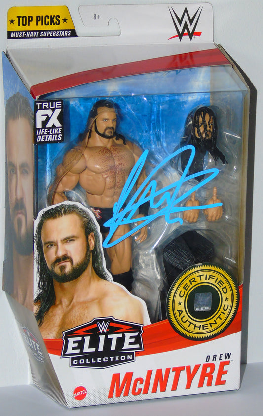 Drew McIntyre WWE Wrestling Mattel Elite Top Picks Signed Figure