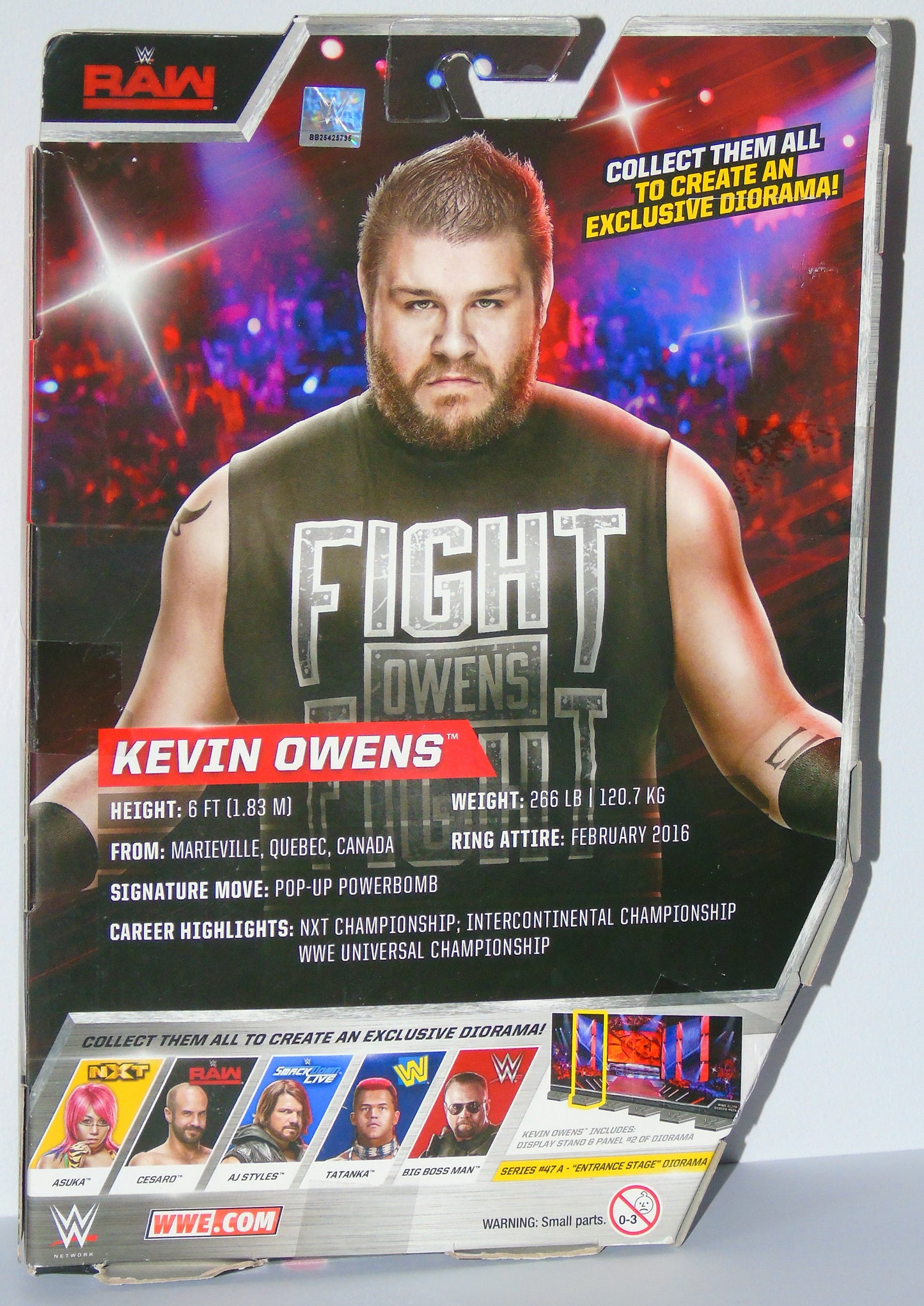 Kevin Owens WWE Wrestling Mattel Elite Series 47A Signed Figure