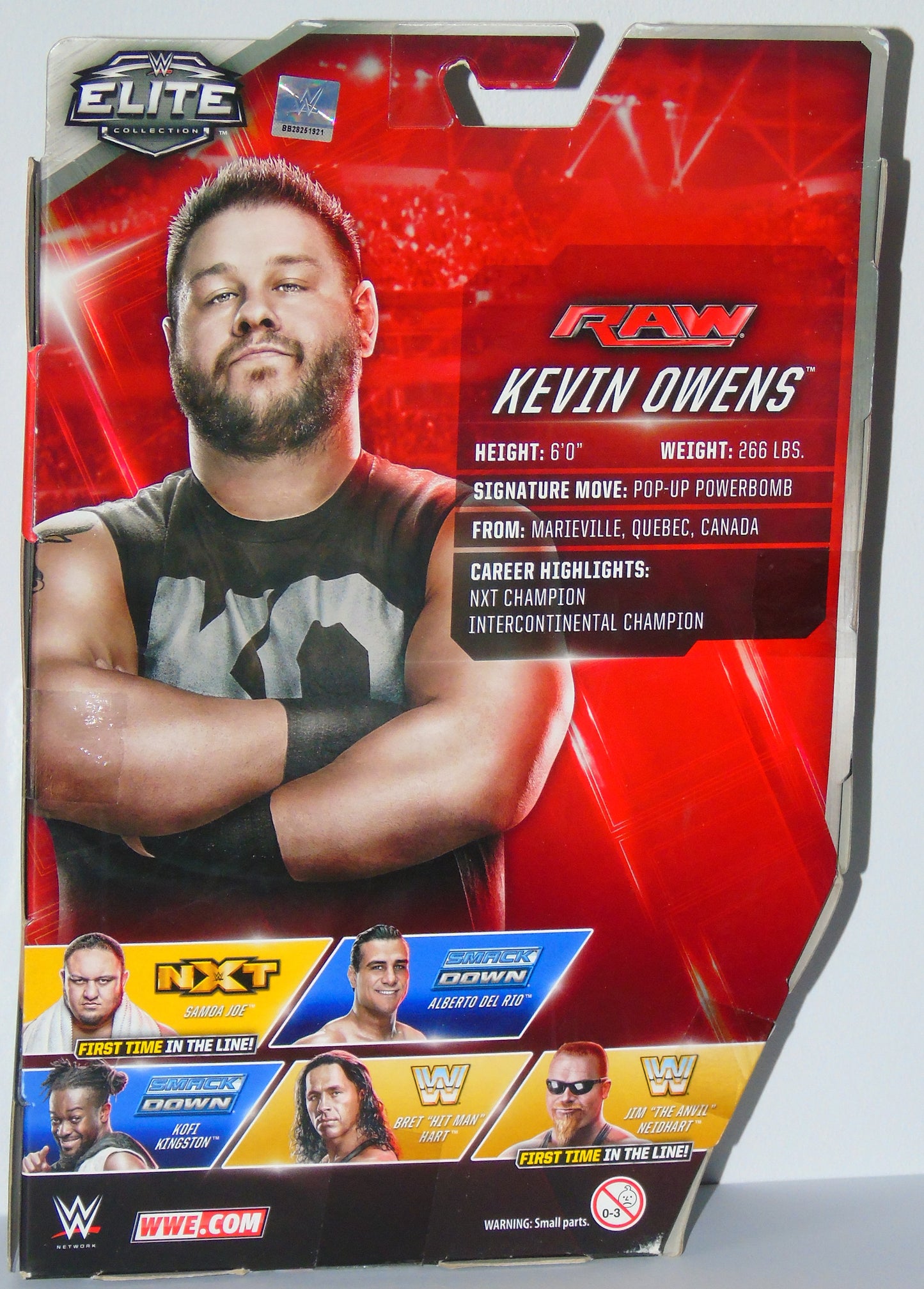 Kevin Owens WWE NXT Wrestling Mattel Elite Raw Series Signed Figure