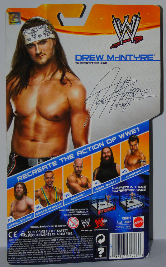 Drew McIntyre WWE Wrestling Mattel Series 41 Signed Figure