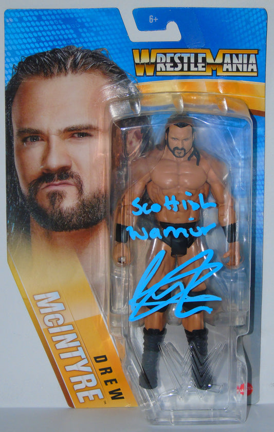 Drew McIntyre WWE Wrestling Mattel Wrestlemania Series Signed Figure