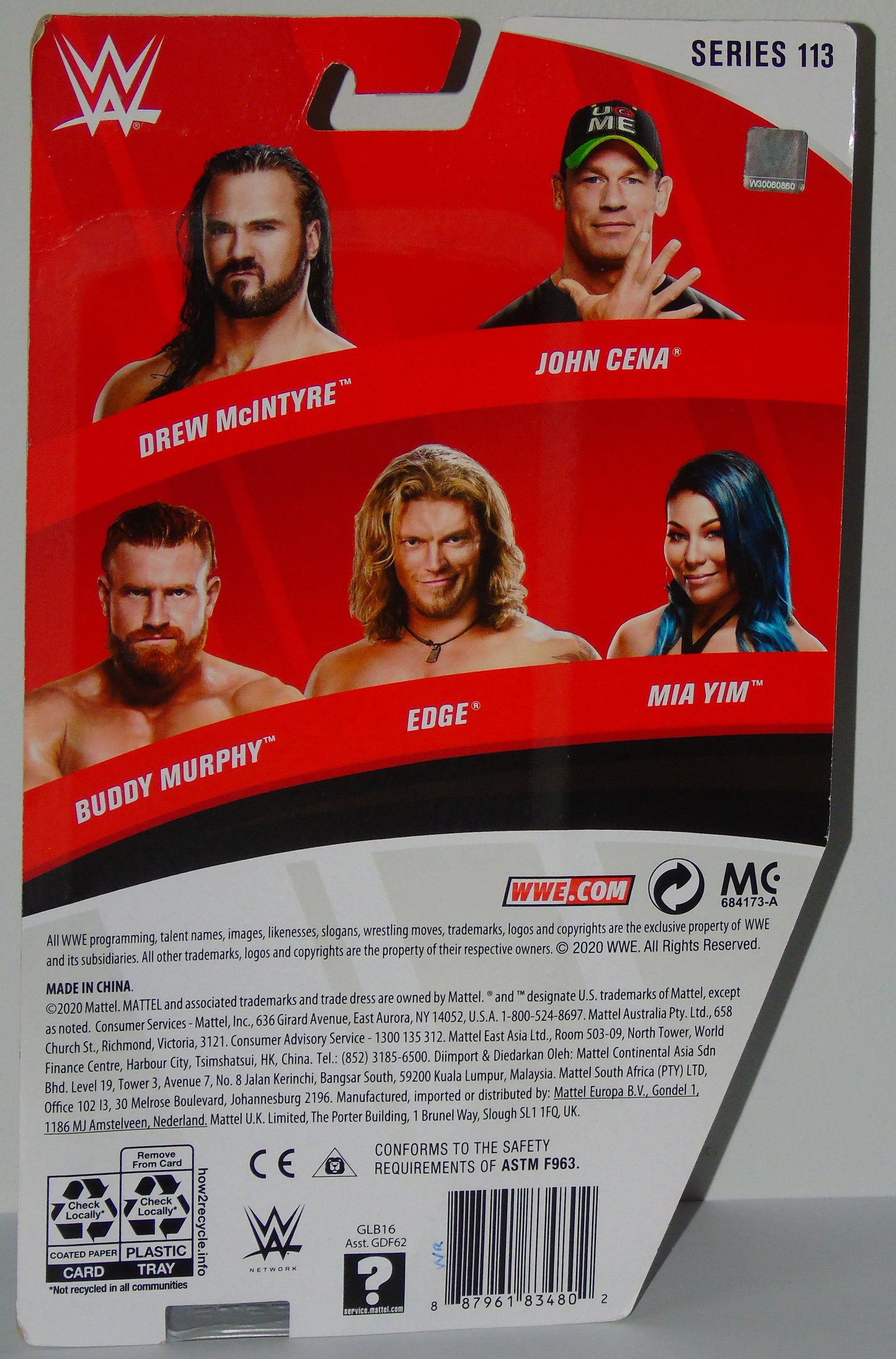 Drew McIntyre WWE Wrestling Mattel Series 113 Signed Figure