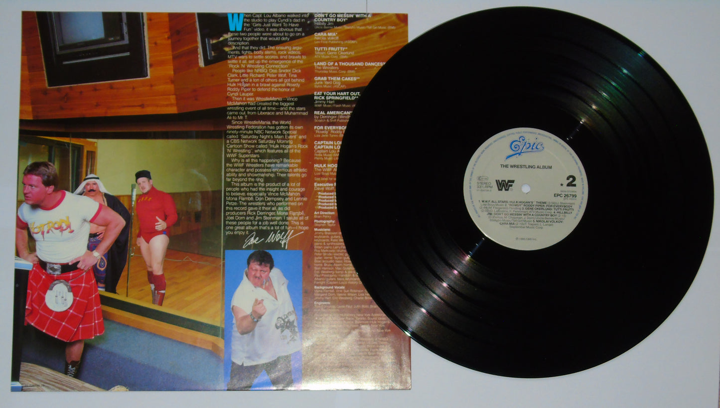 WWF The Wrestling Album Vinyl Record LP