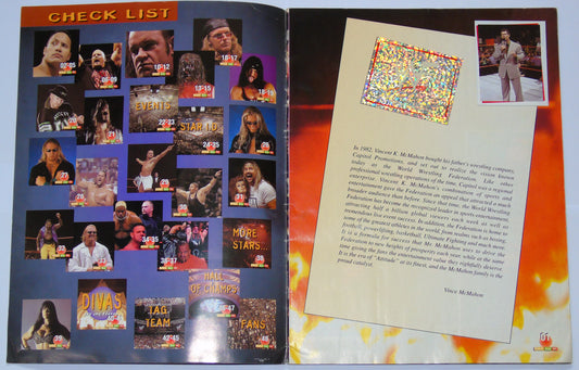 WWF Wrestling Magic Box Int UK Sticker Album 2000 Complete