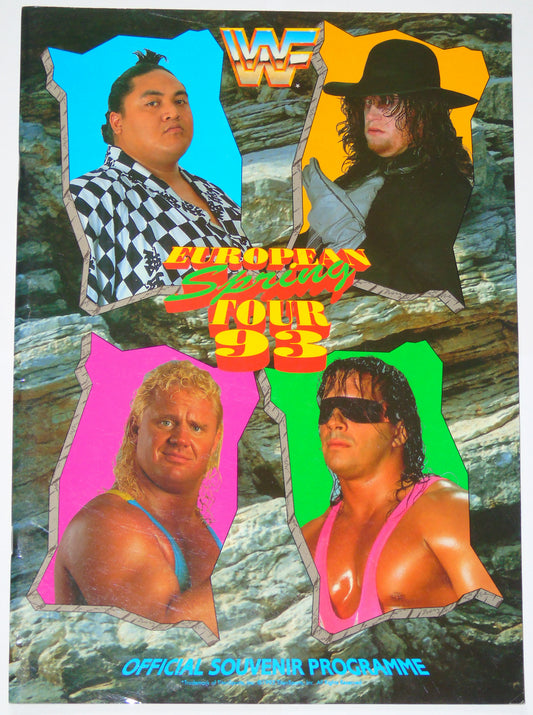 WWF Wrestling European Spring Tour 1993 Official Event Program