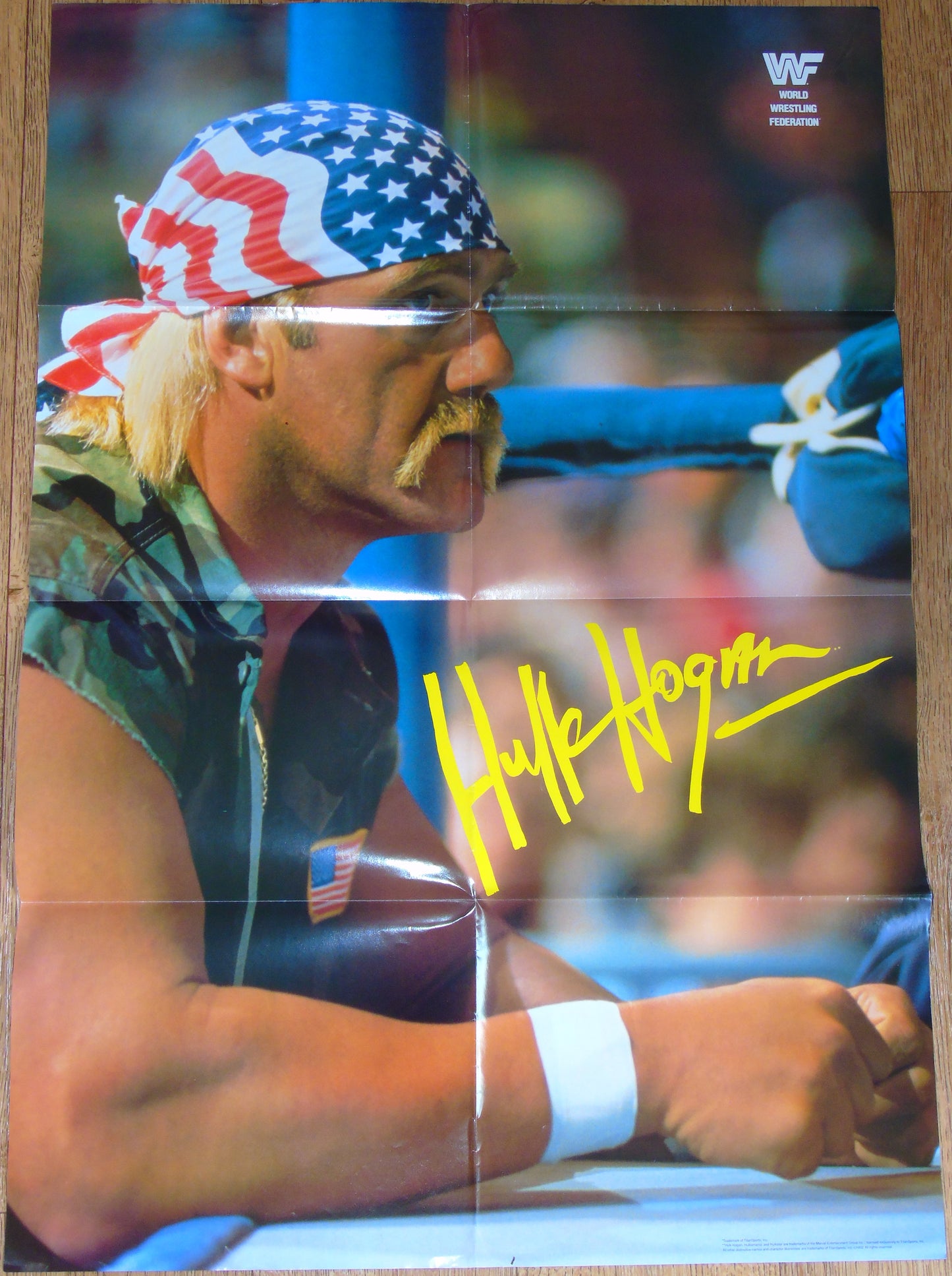 WWF Wrestling 1992 UK Sporting Superstars Publication with Double Poster Special