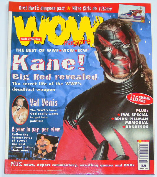 WOW World Of Wrestling Magazine Issue 8 January 2000
