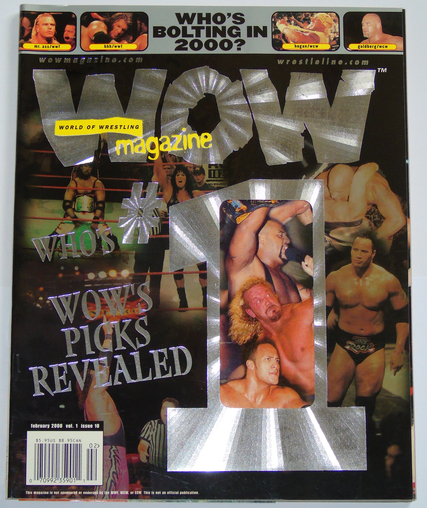 WOW World Of Wrestling Magazine Issue 10 February 2000